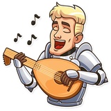 Romantic Knight WhatsApp Sticker #26