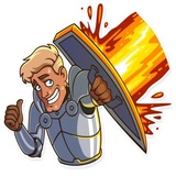 Romantic Knight WhatsApp Sticker #29