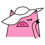 Russian Pig WhatsApp Sticker #17