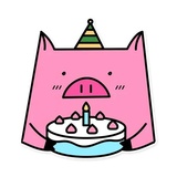 Russian Pig WhatsApp Sticker #5