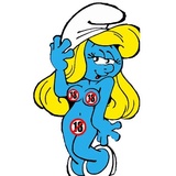 Smurf Puffy WhatsApp Sticker #19