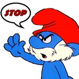 Smurf Puffy WhatsApp Sticker #20