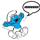 Smurf Puffy WhatsApp Sticker #24