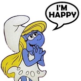 Smurf Puffy WhatsApp Sticker #28