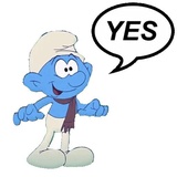 Smurf Puffy WhatsApp Sticker #7