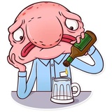 Sad Blobby WhatsApp Sticker #10