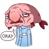 Sad Blobby WhatsApp Sticker #12