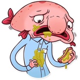 Sad Blobby WhatsApp Sticker #13