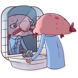 Sad Blobby WhatsApp Sticker #14