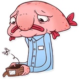 Sad Blobby WhatsApp Sticker #16