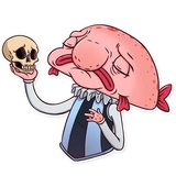 Sad Blobby WhatsApp Sticker #17