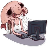 Sad Blobby WhatsApp Sticker #18