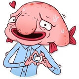 Sad Blobby WhatsApp Sticker #2