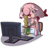 Sad Blobby WhatsApp Sticker #25