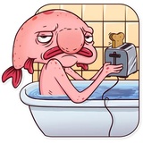 Sad Blobby WhatsApp Sticker #26