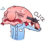 Sad Blobby WhatsApp Sticker #27