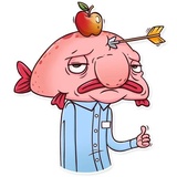 Sad Blobby WhatsApp Sticker #3