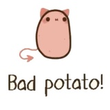 Sad Potato WhatsApp Sticker #12