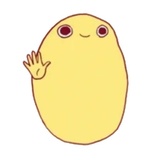 Sad Potato WhatsApp Sticker #19