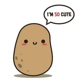Sad Potato WhatsApp Sticker #22