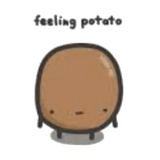 Sad Potato WhatsApp Sticker #6
