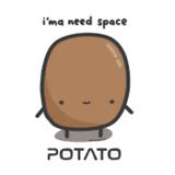 Sad Potato WhatsApp Sticker #7