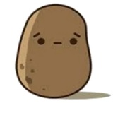 Sad Potato WhatsApp Sticker #9