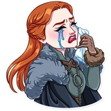Sansa Stark WhatsApp Sticker #11