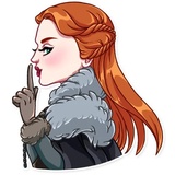 Sansa Stark WhatsApp Sticker #12
