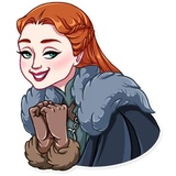 Sansa Stark WhatsApp Sticker #14
