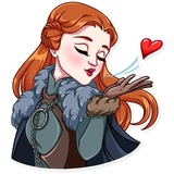 Sansa Stark WhatsApp Sticker #2