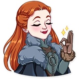 Sansa Stark WhatsApp Sticker #24