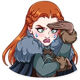 Sansa Stark WhatsApp Sticker #25
