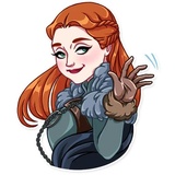 Sansa Stark WhatsApp Sticker #5