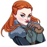 Sansa Stark WhatsApp Sticker #7