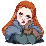 Sansa Stark WhatsApp Sticker #8