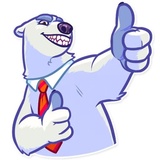 Polar Bear WhatsApp Sticker #3