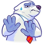 Polar Bear WhatsApp Sticker #9