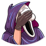 Scream WhatsApp Sticker #11