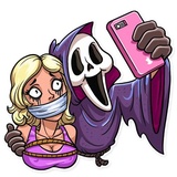 Scream WhatsApp Sticker #13