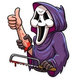 Scream WhatsApp Sticker #3