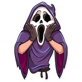 Scream WhatsApp Sticker #4