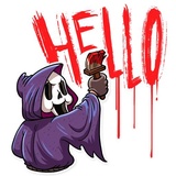 Scream WhatsApp Sticker #5