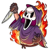 Scream WhatsApp Sticker #7