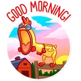 Screaming Chicken WhatsApp Sticker #28