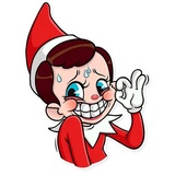 Elf on the Shelf WhatsApp Sticker #25