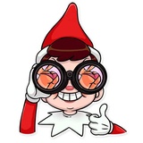 Elf on the Shelf WhatsApp Sticker #3