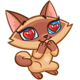 Siamese Kitty WhatsApp Sticker #17