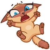 Siamese Kitty WhatsApp Sticker #4