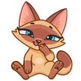 Siamese Kitty WhatsApp Sticker #7